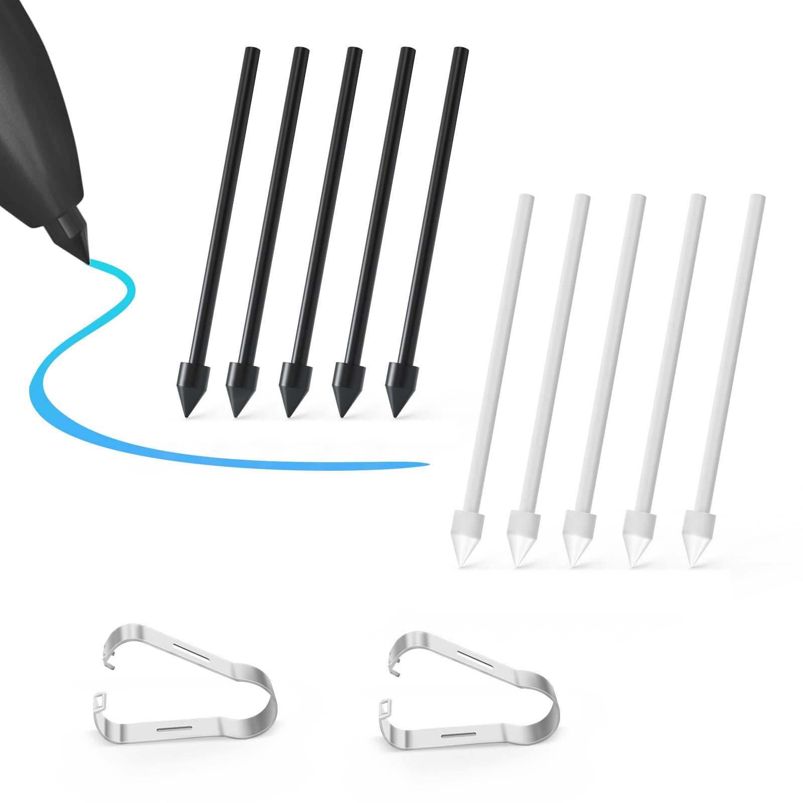 10 Pcs Tips Nibs Replacement For Samsung Galaxy Tab S9