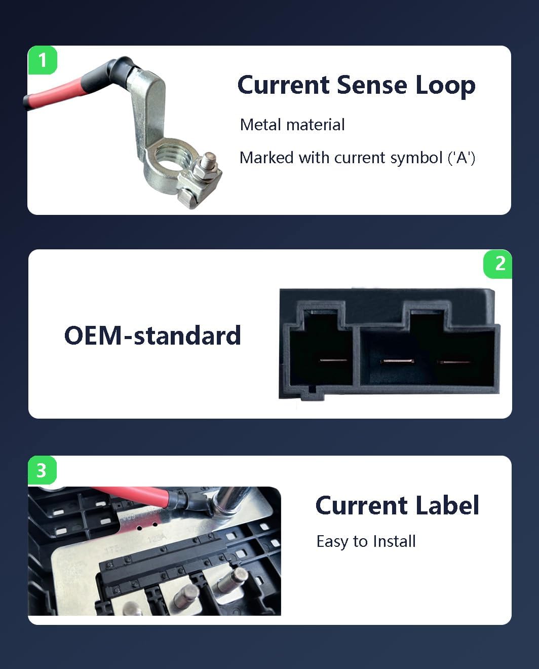 Battery Distribution Engine Compartment Fuse Block, High-Temp Fuse Box, Fits for 2017-2019 GMC Sierra/Silverado 1500/2500/3500, Replaces 84354721, 84043745
