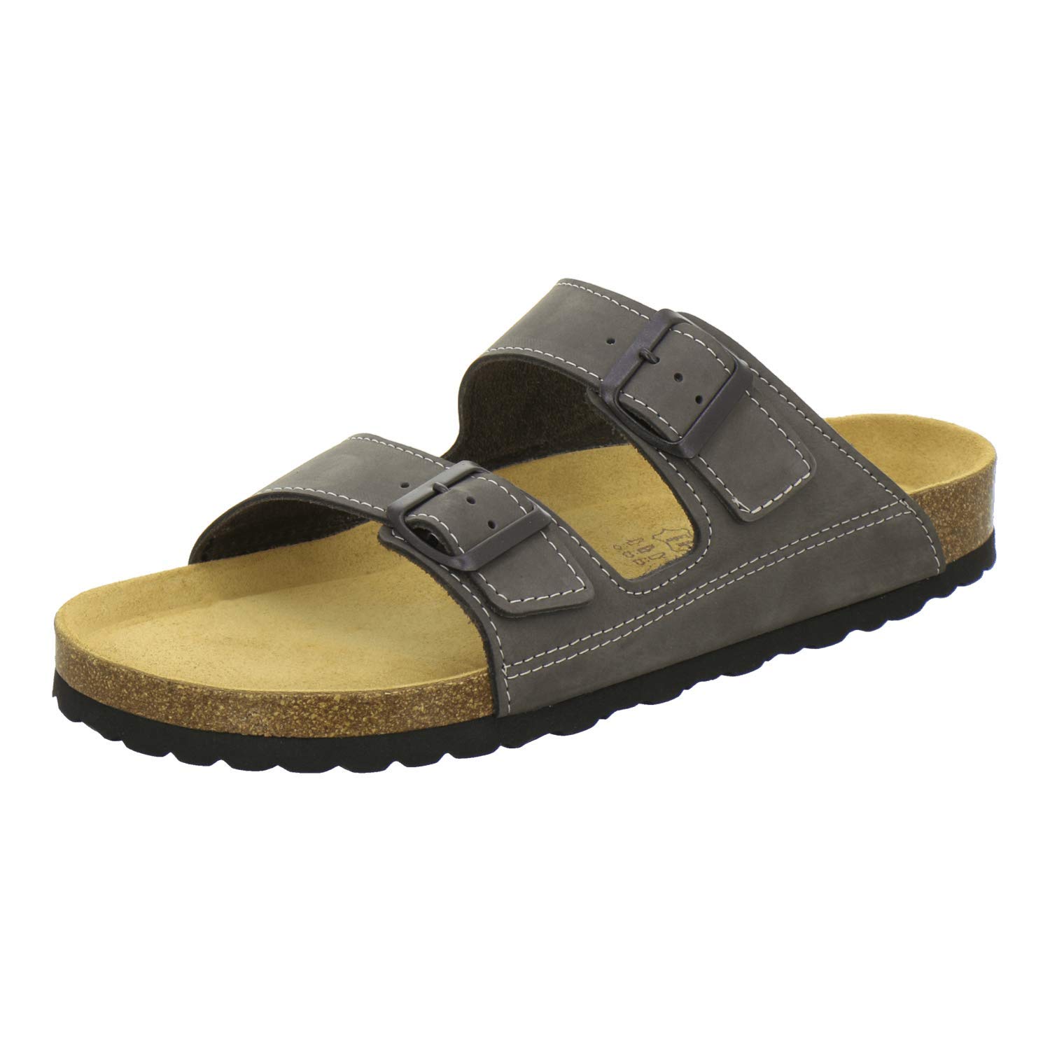 AFS-Schuhe 3110 Zapatillas deportivas de piel para hombre, cómodas, con base de corcho, fabricadas en