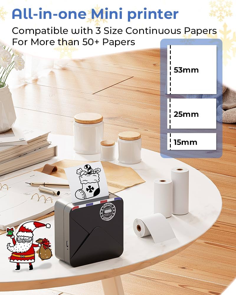 ホメモmo2s Amazon.com: Phomemo M02S Mini Phone Printer- 300dpi