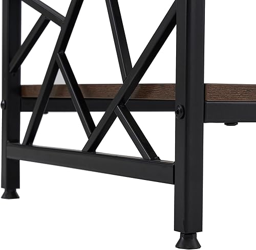 Miniatura 6 de ivinta Mesa de centro elevable con rueda de cristal de silicona y marco de metal, mesa central de madera con compartimento de almacenamiento oculto