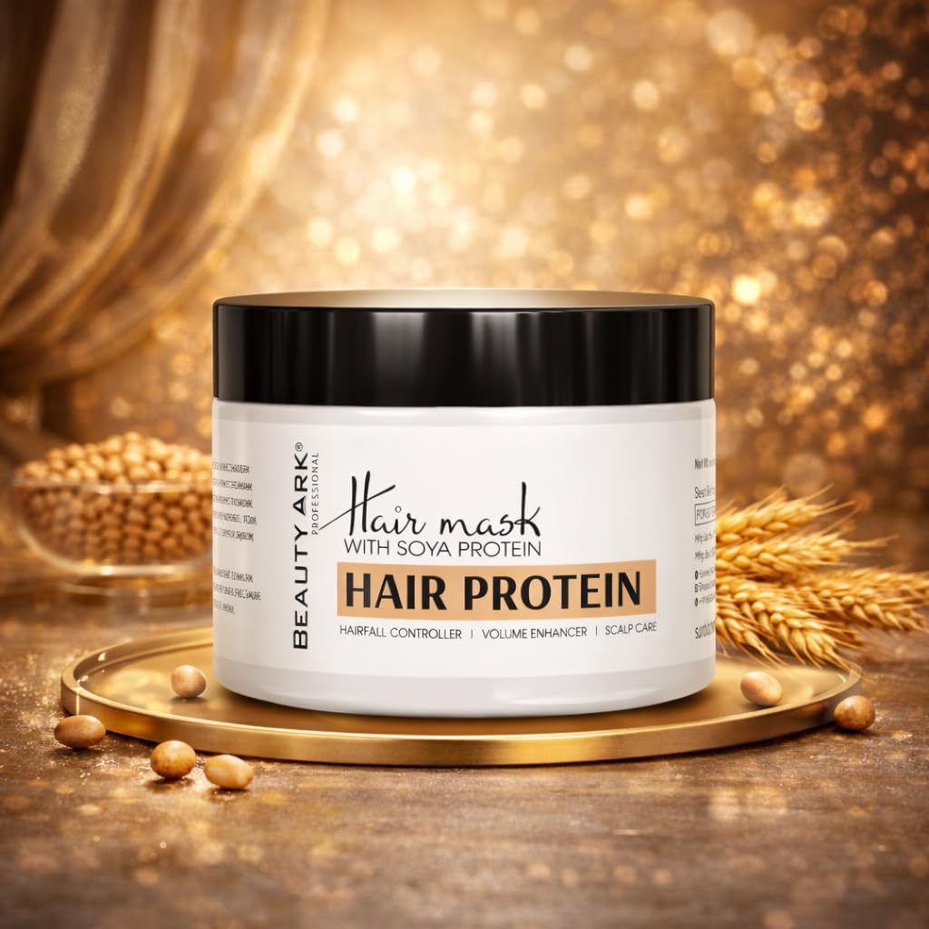 Beauty Ark Hair Protein Mask with Soya 250Gm, Hairfall Controller, Volume Enhancer, Scalp Care.