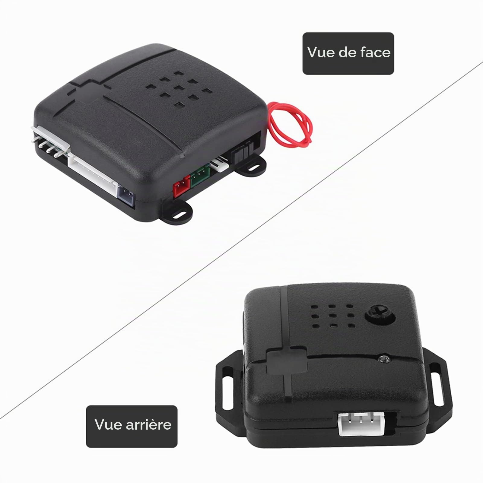 Kit d'Entrée sans Clé Universel pour Système de Protection Alarme Voiture et Sécurité - 2 Télécommandes et Sirène
