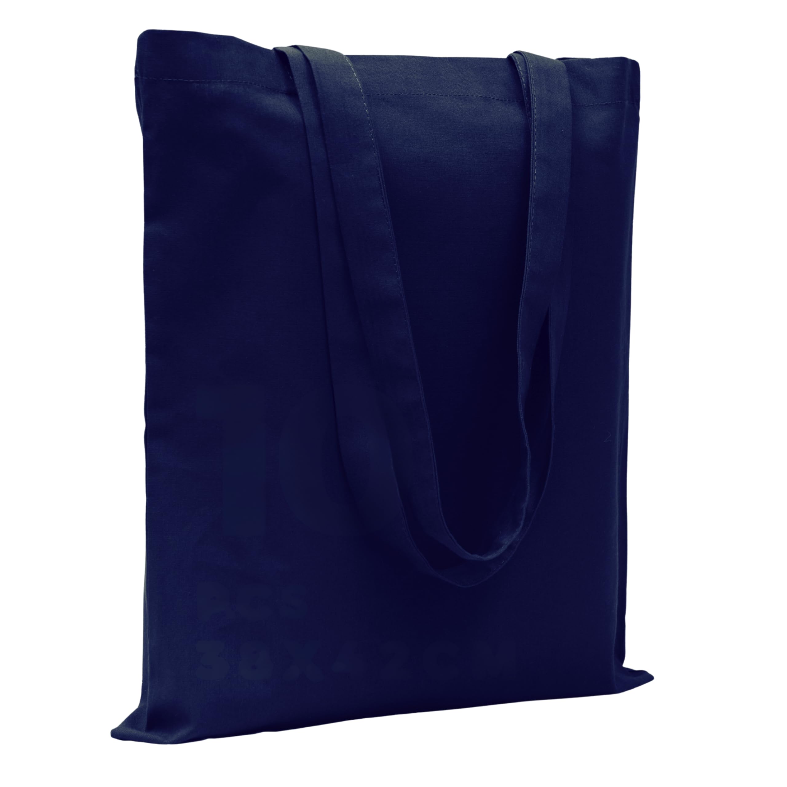 POLHIM® Hochwertige Stoffbeutel - Beutel für Wäsche, Sport, Shopping, Lebensmittel - Umweltfreundliche, Wiederverwendbare Jutebeutel -Unbedruckte 38 x 42 cm, 145 gr/m2, 1 stück (Dunkelblau)