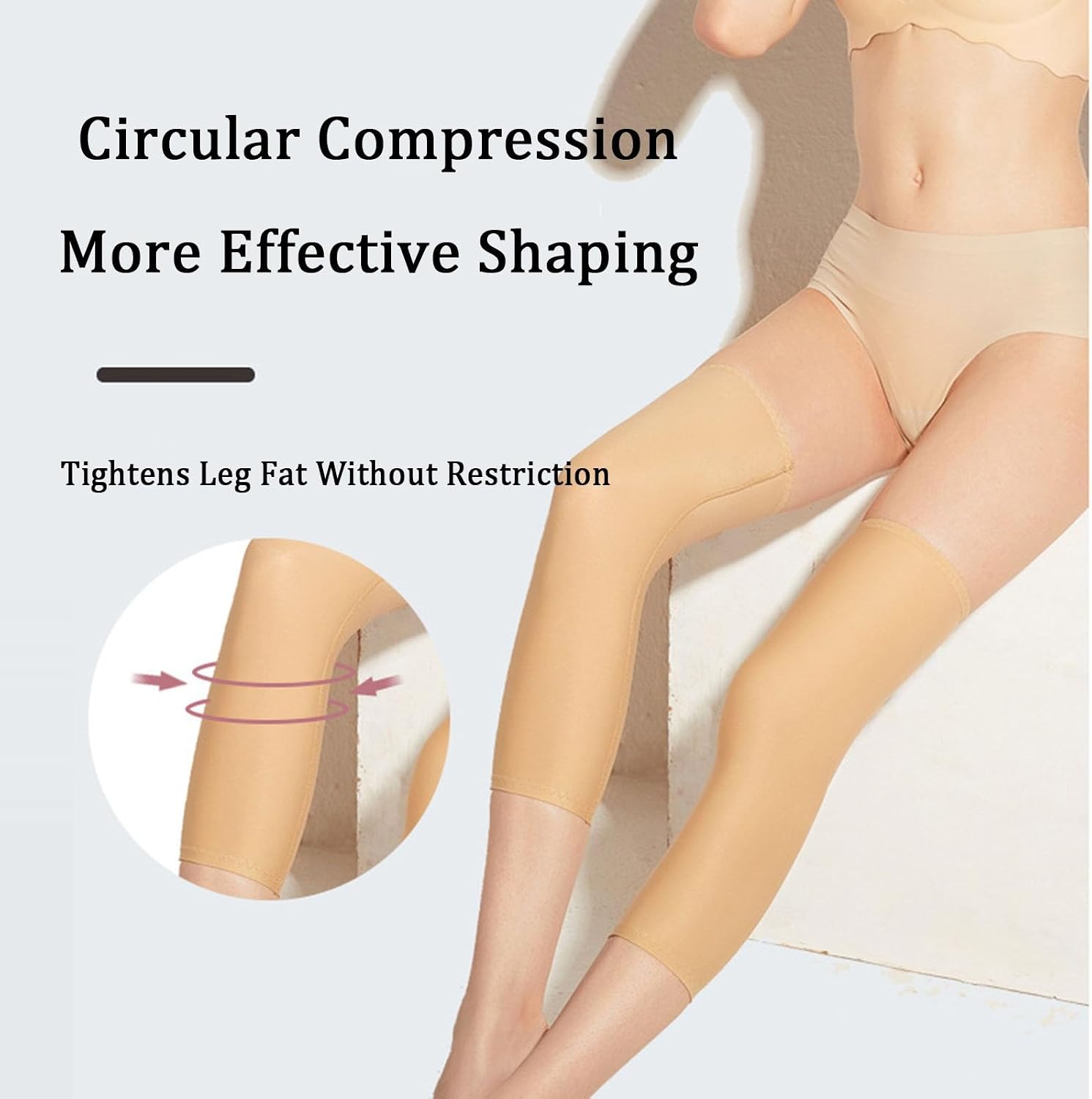 1 Pairs Thigh Wraps Women Calf Compression Sleeve Leg Support Slimming for After Liposuction Surgery Shaper Support