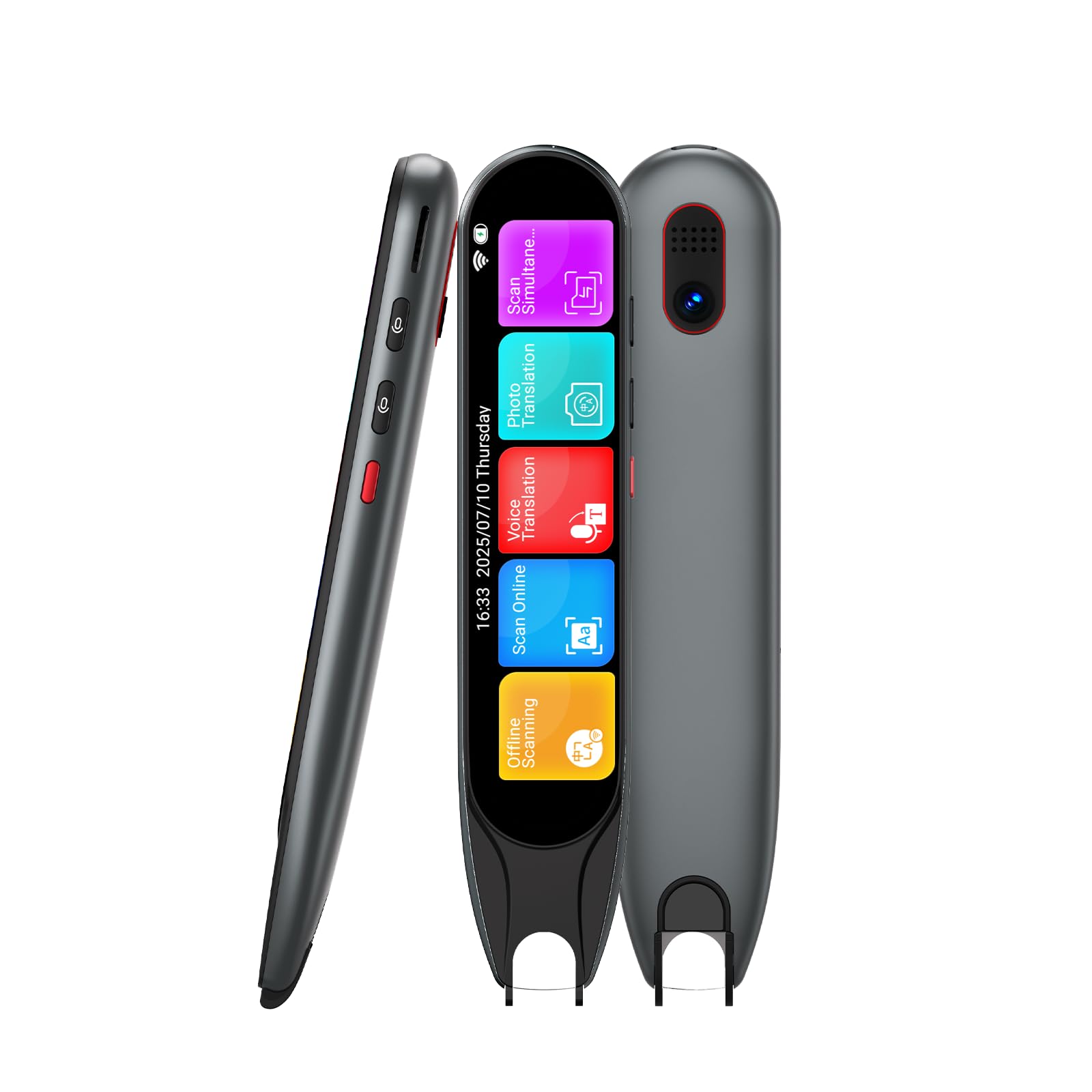 Penna traduttore di scansione, dispositivo traduttore linguistico, strumenti per dislessia con 142 lingue online/10 lingue offline, penna di lettura da testo a parlato per difficoltà di apprendimento