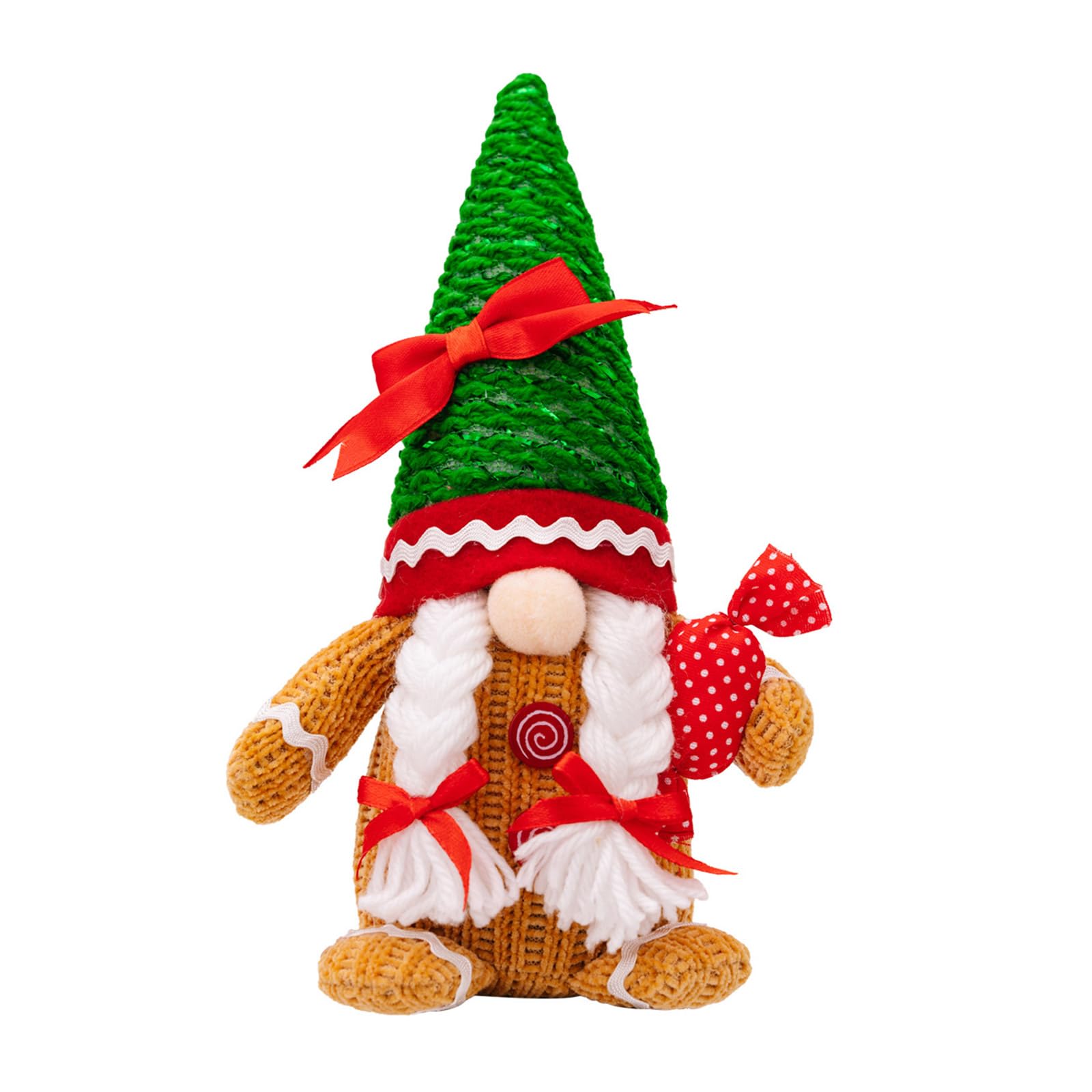 Tsophreniq Beautiful Christmas Gnomes Plush Dolls Gingerbreads Theme Gnomes Plush Elegant Holiday Decoration Festival