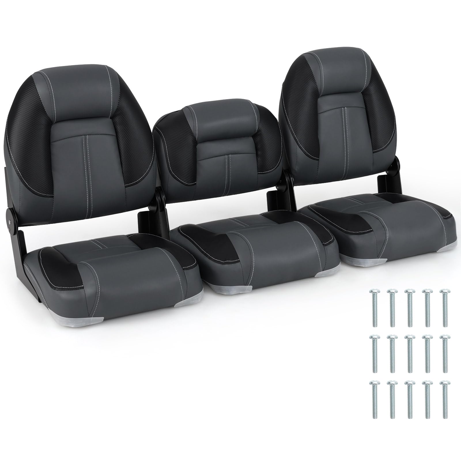 Goplus 3-Pack Folding Boat Seats