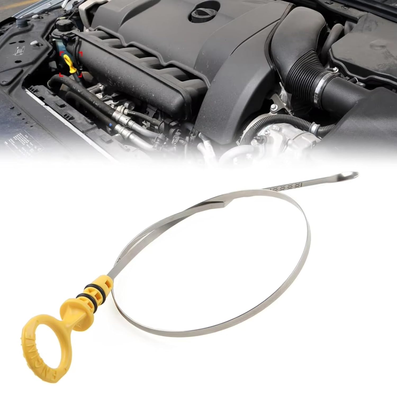 Engine Oil Dipstick Compatible with Volvo V50 B5254T3 2004-2007 B5254T7 2008-2012 B5244S4 B5244S7 2005-2010 30777500 Car Engine Oil Dipstick Replacement