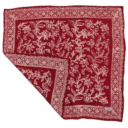 Hand Dyed Batik Bandana, 100% Soft Cotton, Cherish, Red White, Hair Scarf Wrap3
