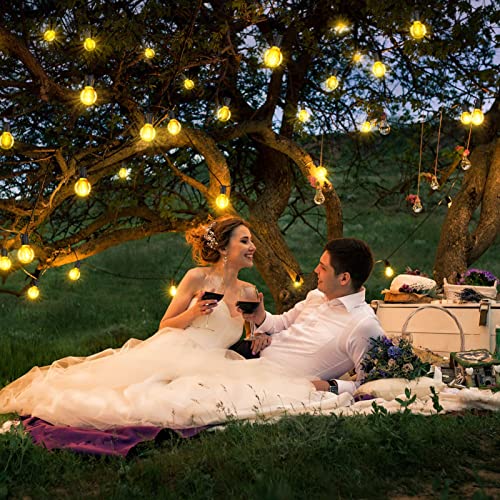 Hezbjiti 200Ft Outdoor Patio String Lights, Outside 64 (60+4) G40 Shatterproof Bulbs Hanging Lights Waterproof Backyard Lights Ul Listed Connectable For Porch Balcony Bistro Party #TOP7