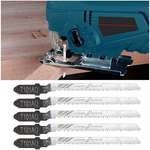 Miniatura 4 de Hojas de sierra de calar, 5 piezas T101AO T101AO hoja de sierra de calar universal surtido para cortar metal, madera, PVC y más, apto para Bosch,