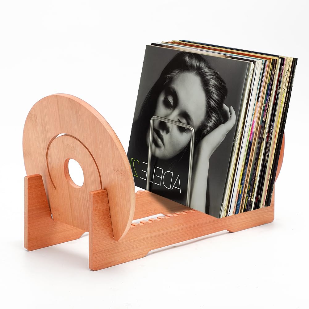 CEWROM Supporto per dischi in vinile, porta volantini, per dischi in vinile, supporto per riviste, libri e album in vinile