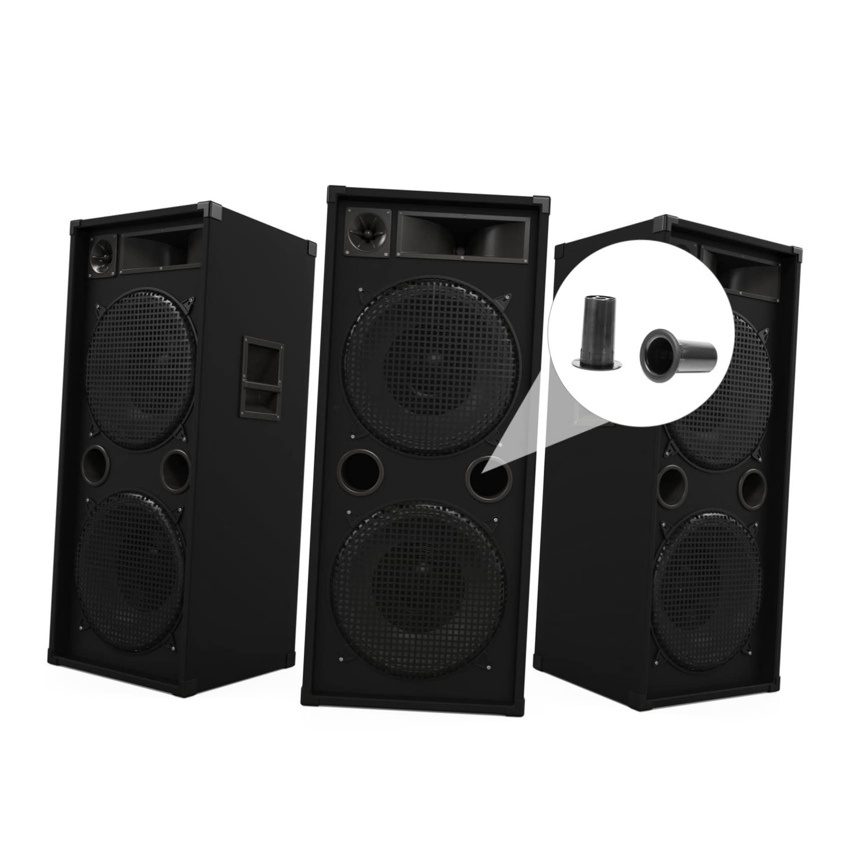 MOLUCKFU 8pcs Abs Speaker Port Tube Subwoofer Bass Reflex Tube 40mm Bass Reflex Port