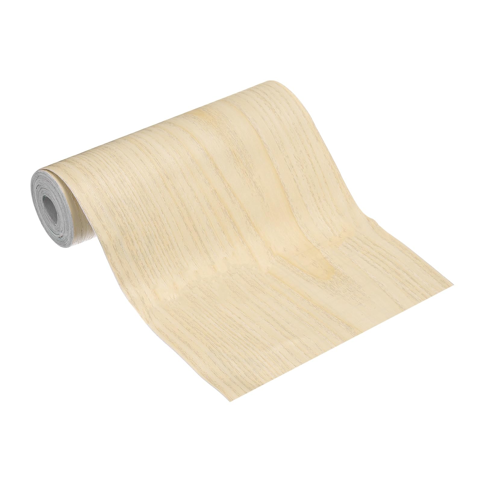 sourcing map Wood Grain Repair Tape, 6 Inch x 16 Feet Self Adhesive Wood Grain Tape Multi-Purpose Wallpaper Border Trim for Furniture Floors Windows Doors Tables Home, Maple