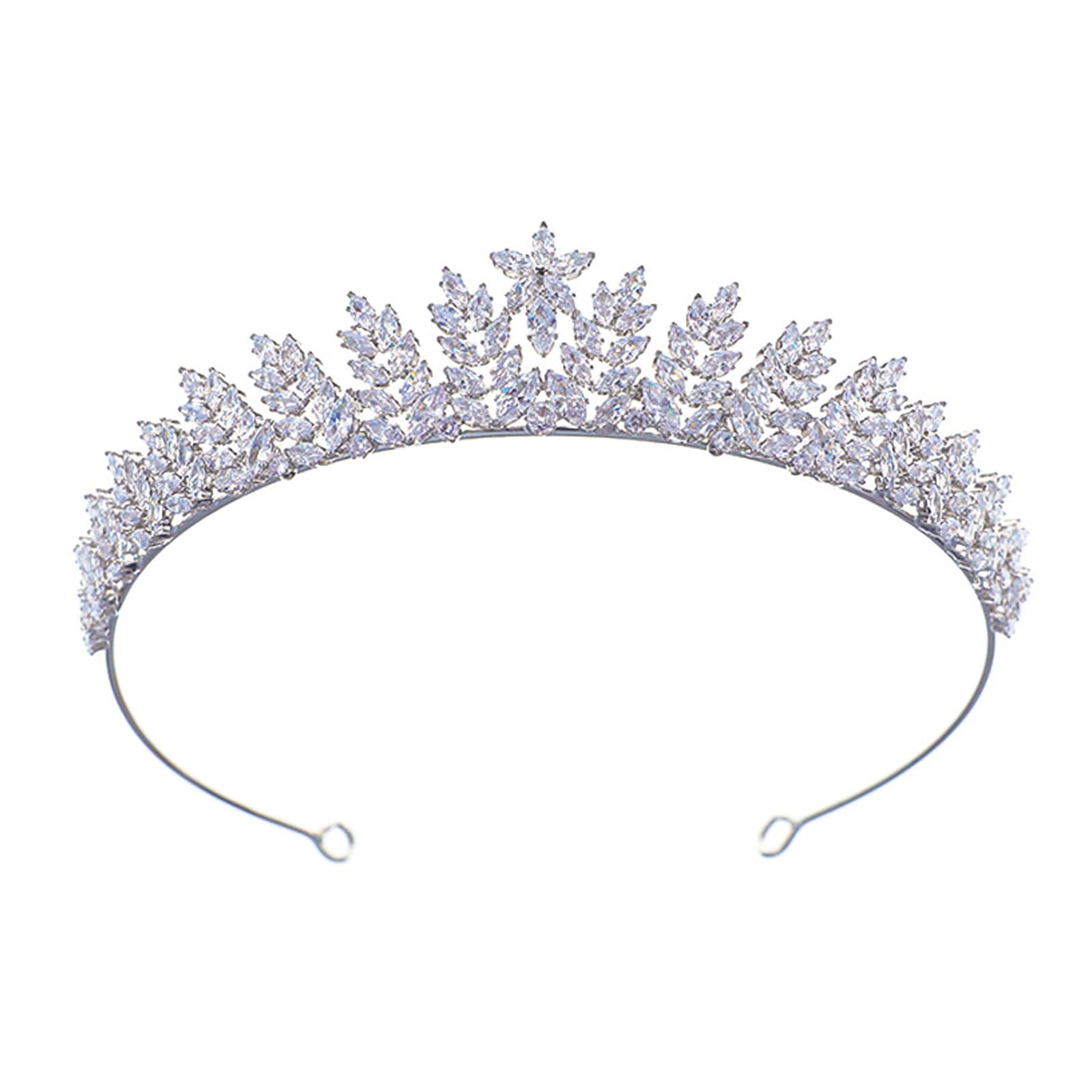 Diamantes de imitación en diadema de princesa que no daña el pelo 8