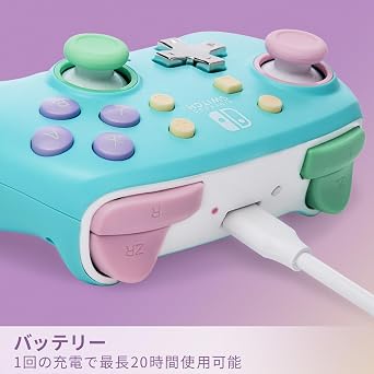 Nintendo Licensed Product PowerA Nano Enhanced Wireless Controller for Nintendo Switch - Spring Dream Smaller Size Domestic Genuine Product NSGP0347JP-01