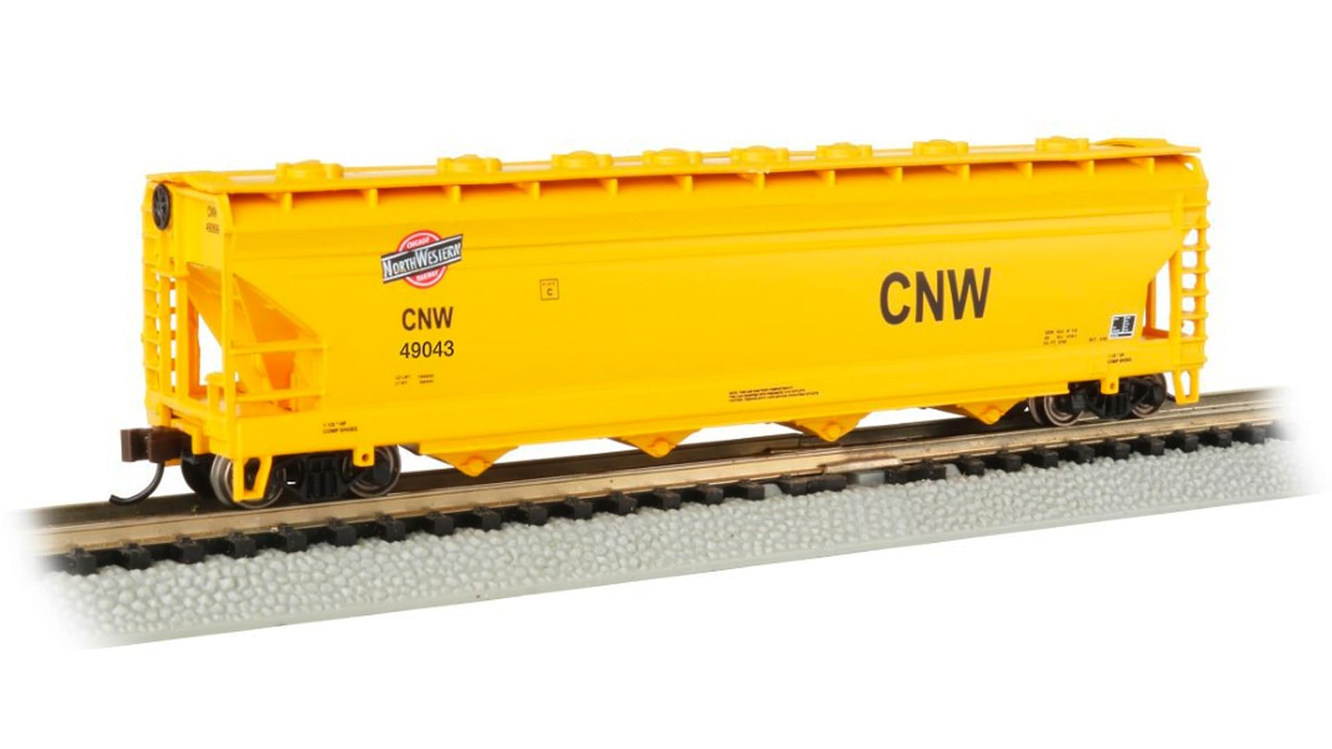 Bachmann Trains - ACF 56' 4-Bay Center-Flow Hopper - CNW™ #49043 - N Scale