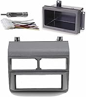 Vista 1 de Kit de tablero completo de un solo Din en gris + kit de bolsillo + arnés de cables + adaptador de antena compatible con modelos seleccionados