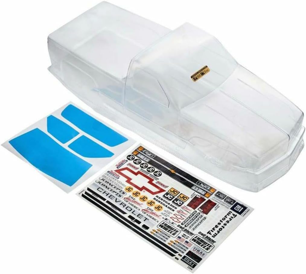J Concepts Inc. 1988 Chevy Silverado Snoop Nose Clear MT Body JCO0344 Car/Truck Bodies Wings & Decals