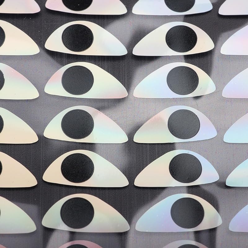 170 adhesivos holográficos para ojos de pesca miniatura 5