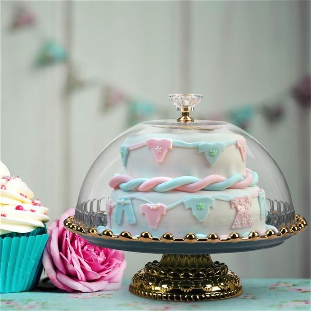 Bandeja para Servir Comida, Plato para Aperitivos, Organizador de Joyas, Expositor de Tartas, Expositor de Tartas, Cupcakes, postres, cúpula de cerámica, Postre de Boda