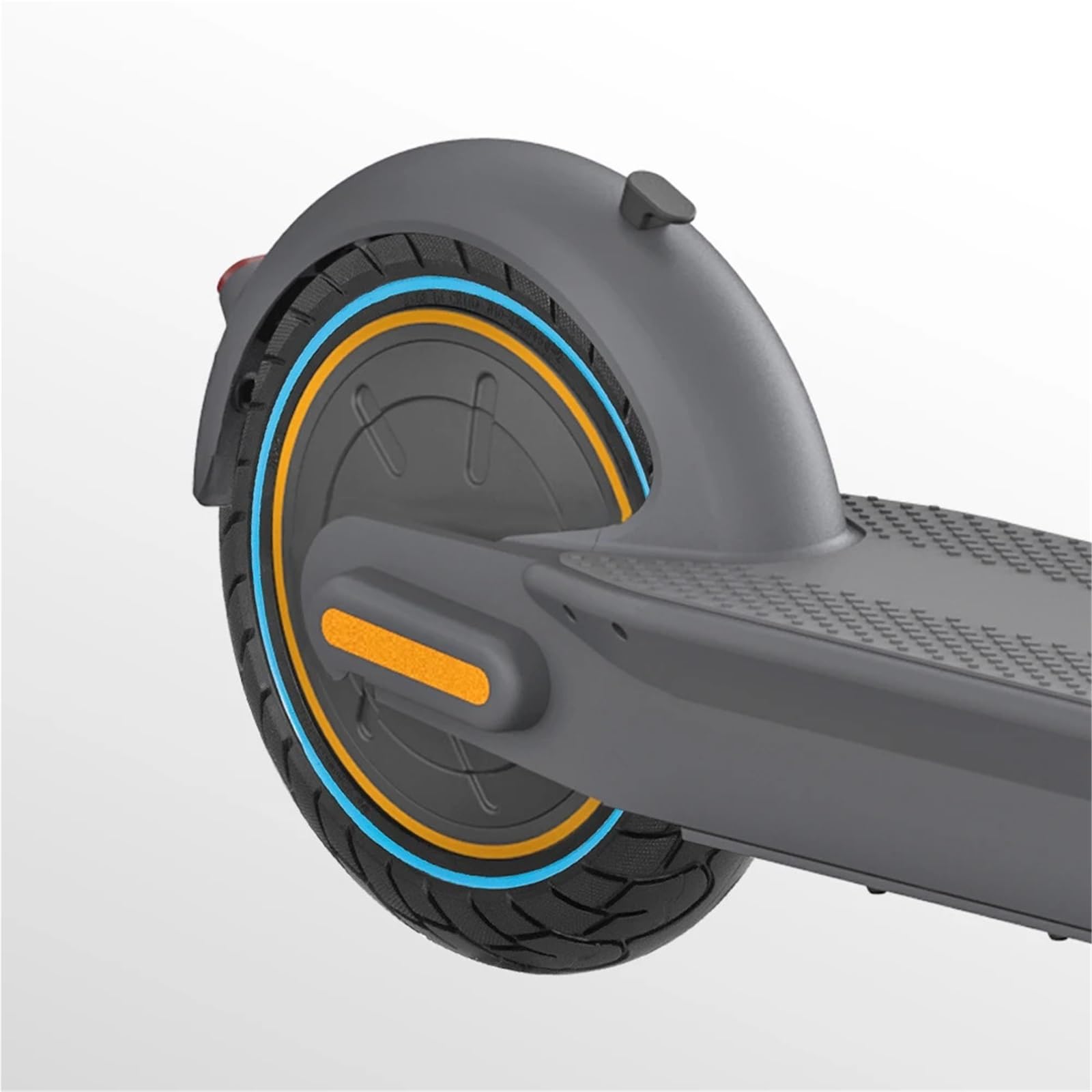 Pneu Trotinette Electrique,Roue Trottinette Electr Pneus tubeless 10x2,5 60/70-6. Pneu plein for trottinette électrique G30, pneu creux antidéflagrant à nid d'abeille de 10 pouces(B-red)