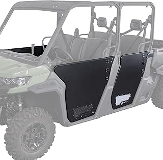UTV Half Door 4pcs, compatible with Can-Am Defender MAX 2017-2025, Aluminum Hard UTV Door Side by Side, OEM Replace 715006316