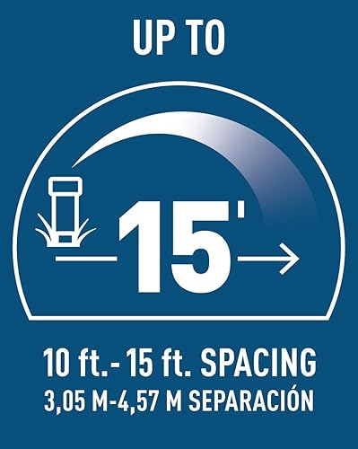 Miniatura 7 de Orbit 54070 - Paquete de 3 rociadores de latón emergentes con boquilla de pulverización de patrón completo, rociadores emergentes de latón para