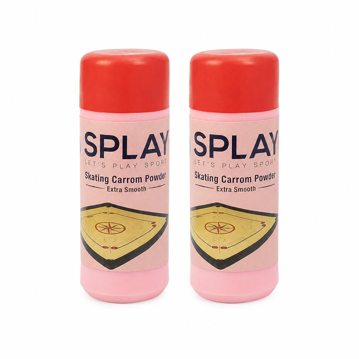 SPLAY Fast Magic Carrom Board Powder, Extra-Smooth Striker Glide, 2 x 90g