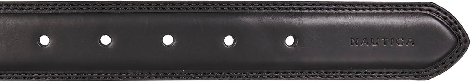 Nautica Men's Dress Leather Belt for Suits and Pants | Classic | Business | Fashion | Adjustable | Metal Buckle - Image 5