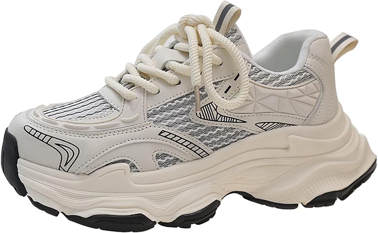 TERBOFIN Platform Fashion Sneakers for Women Mesh Breathable Walking Shoes Tennis Shoes Comfort