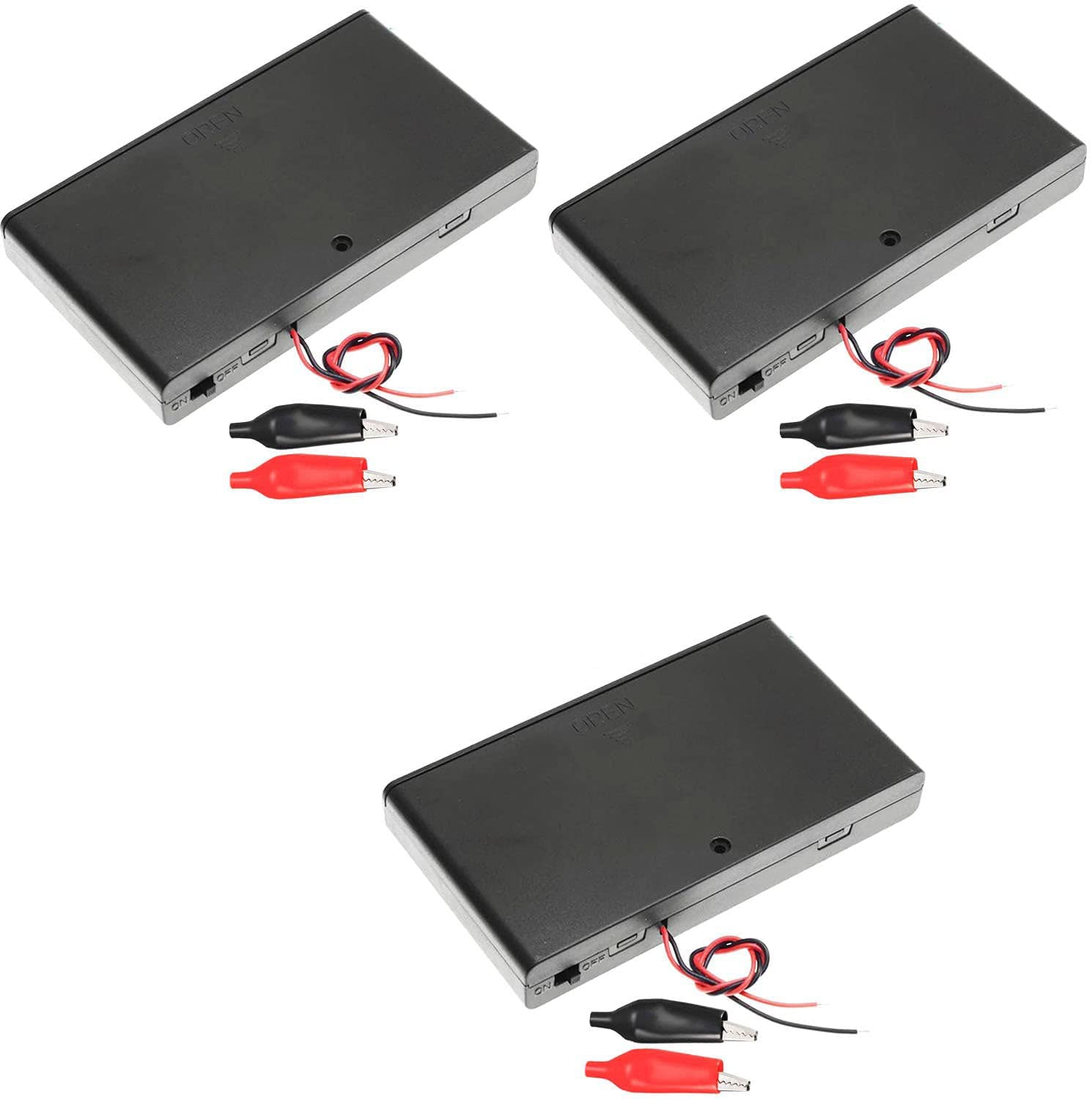 Portabatteria 12V Per 8xAA | 3 Pezzi | Con Interruttore ON/OFF E Spina DC 5.5x2.1 Mm | Per Progetti Elettrici - Foto 12