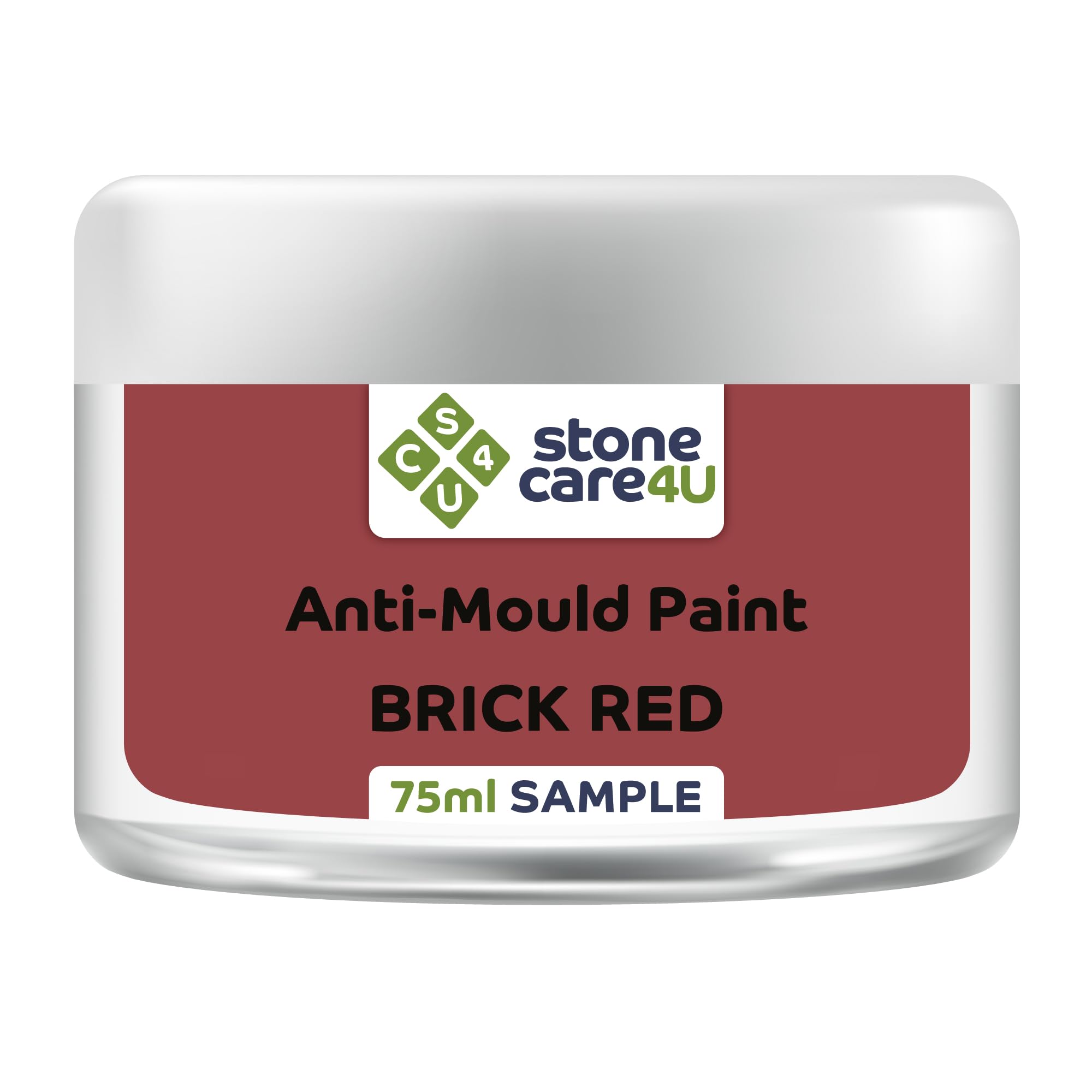 Stonecare4u Brick Red Anti Mould Paint - 75Ml Sample - For Walls & Ceilings In Bathrooms, Kitchens & Bedrooms. Ultimate Protection Against Dangerous Mould - 5Yr Mould Resistance