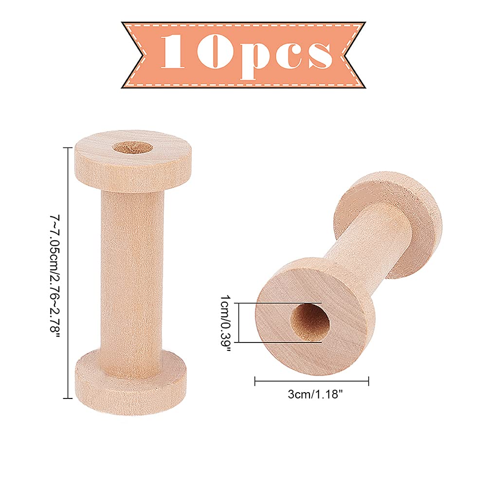 Bobines Vides En Bois Pour Fil à Broder - Lot De 6 Pcs 5,9 Cm - Arts Et Couture