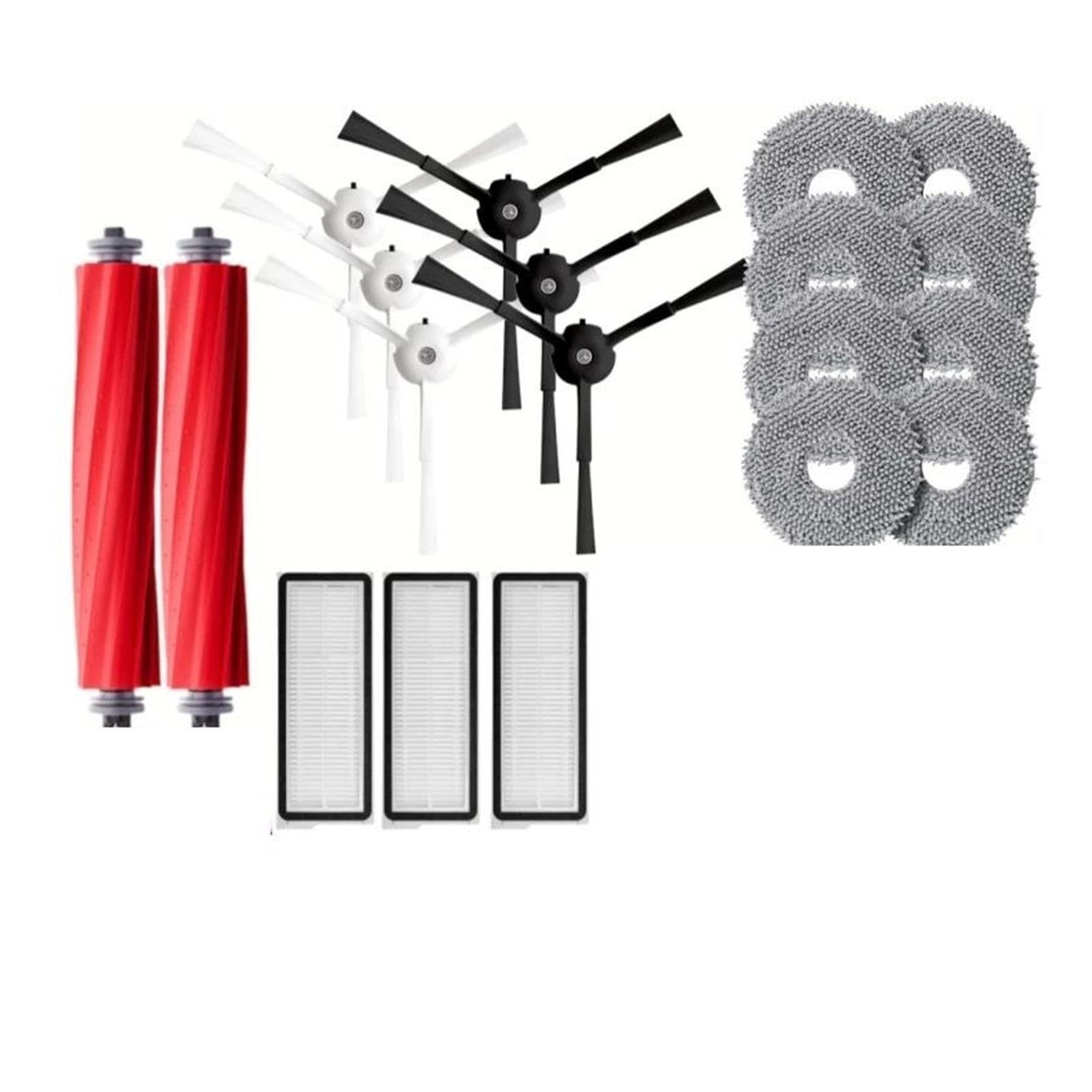 ,Compatible Con Roborock,Qrevo Maxv Accesorios Filtro De Cepillo Principal Lateral Bolsa for Polvo De Fregona,Compatible Con Roborock,Qrevo Pro / S / Plus Repuestos for Aspiradoras(Pack2-20pc-w)