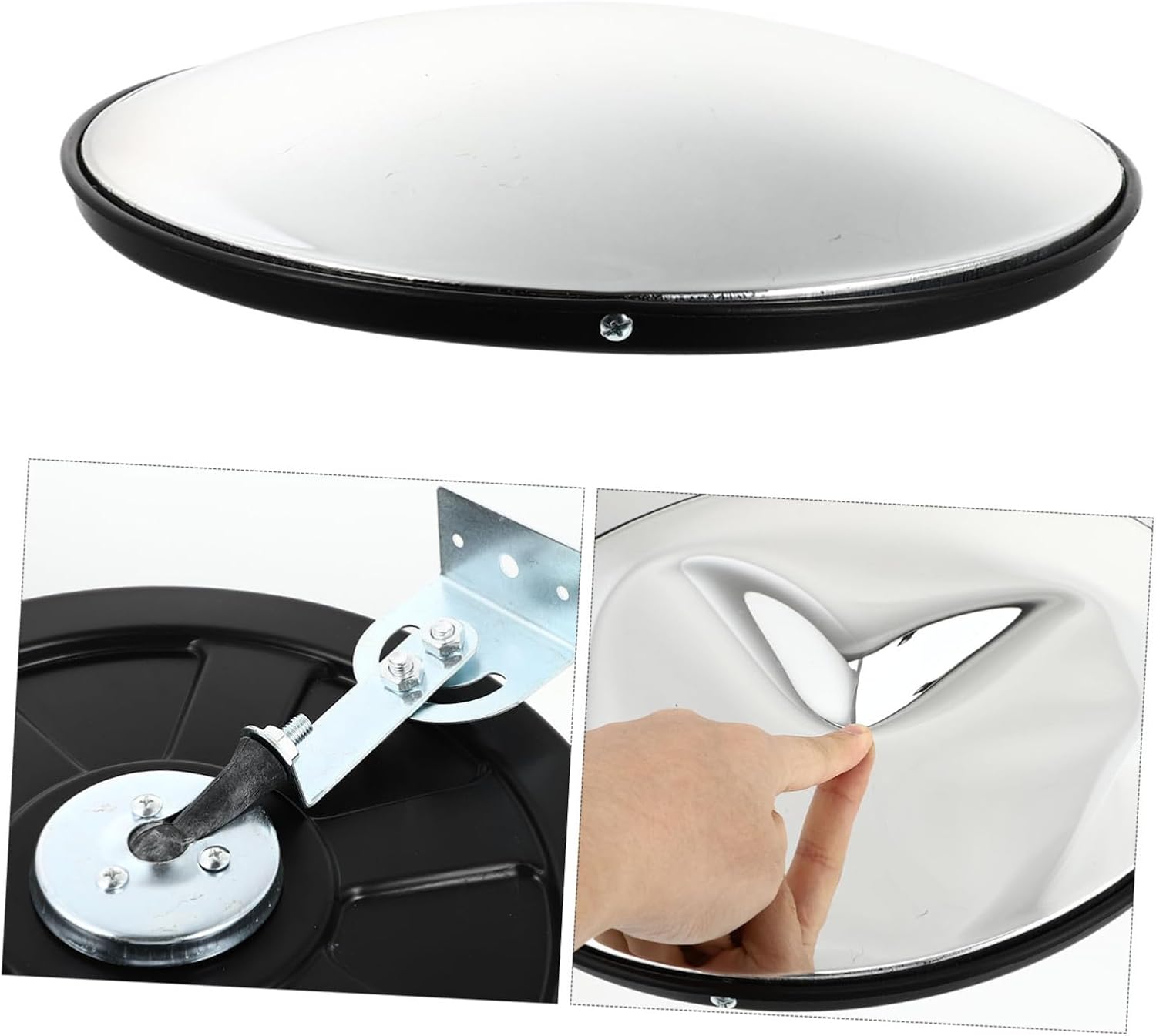 MAGICLULU Convex Safety Mirror Traffic Corner Mirror for Convex Corner for Panoramic View for Shops Buildings