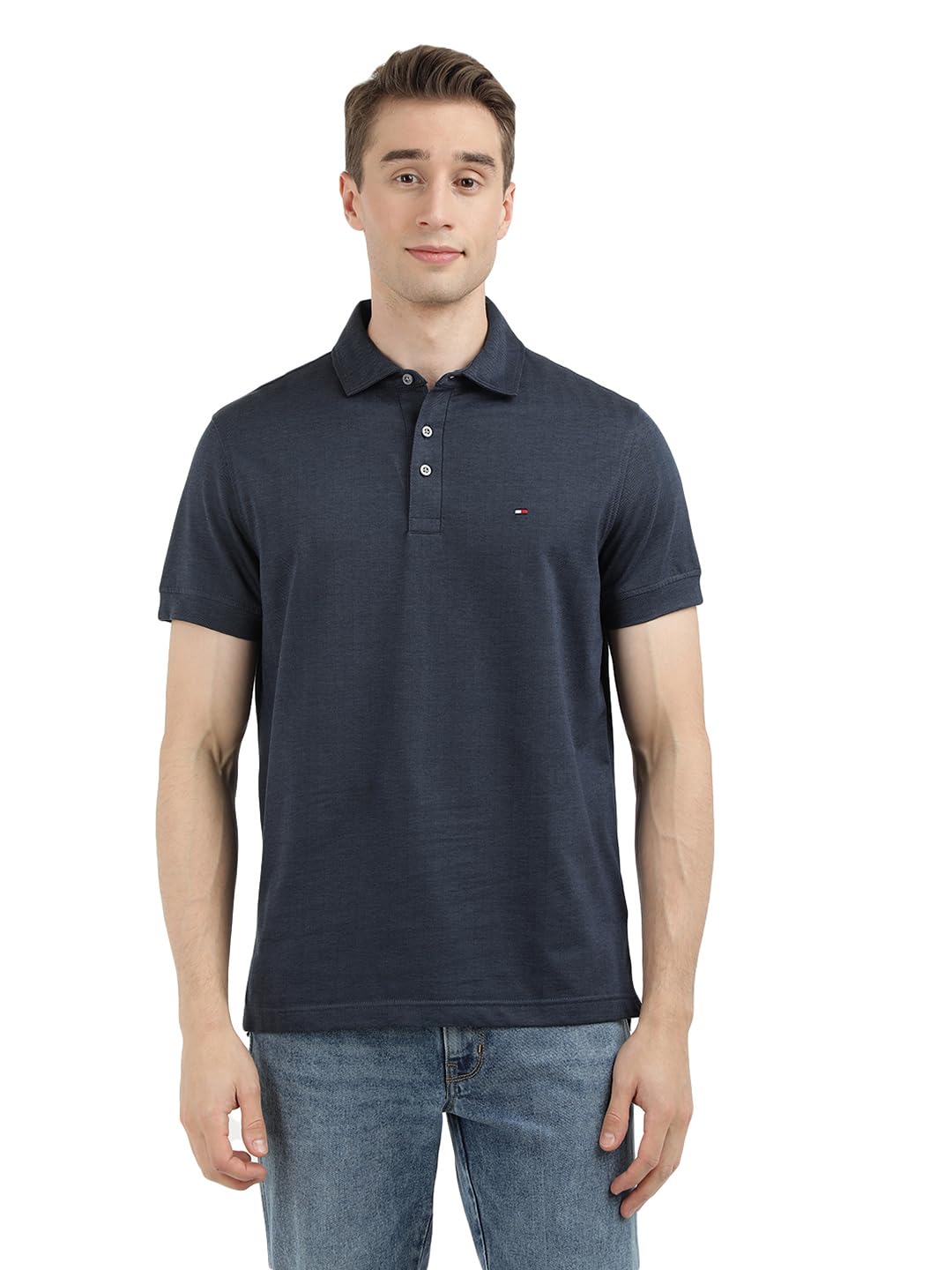 tommy hilfiger Men's Cotton Solid Regular Fit Polo-picture-34
