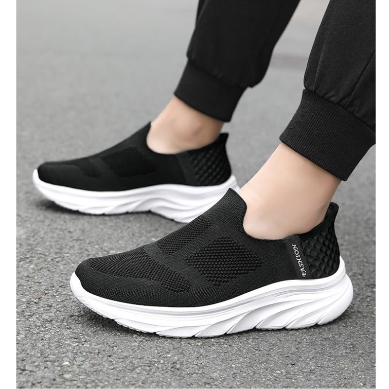 Men's Hands Free Slip On Sneaker Walking Shoes for Mens Dress Casual Comfortable Breathable Hiking Working All-Terrain Ankle Trekking Anti-Slip3
