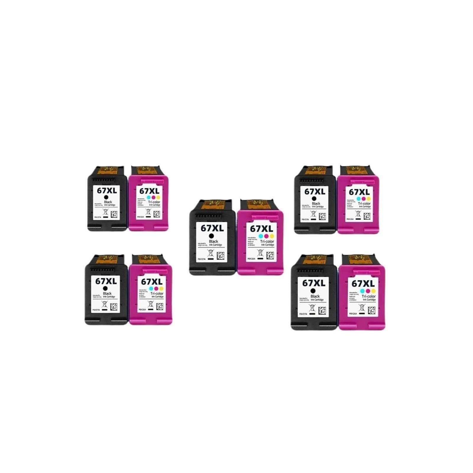 Cartuchos De Tinta 67XL, Compatibles con HP