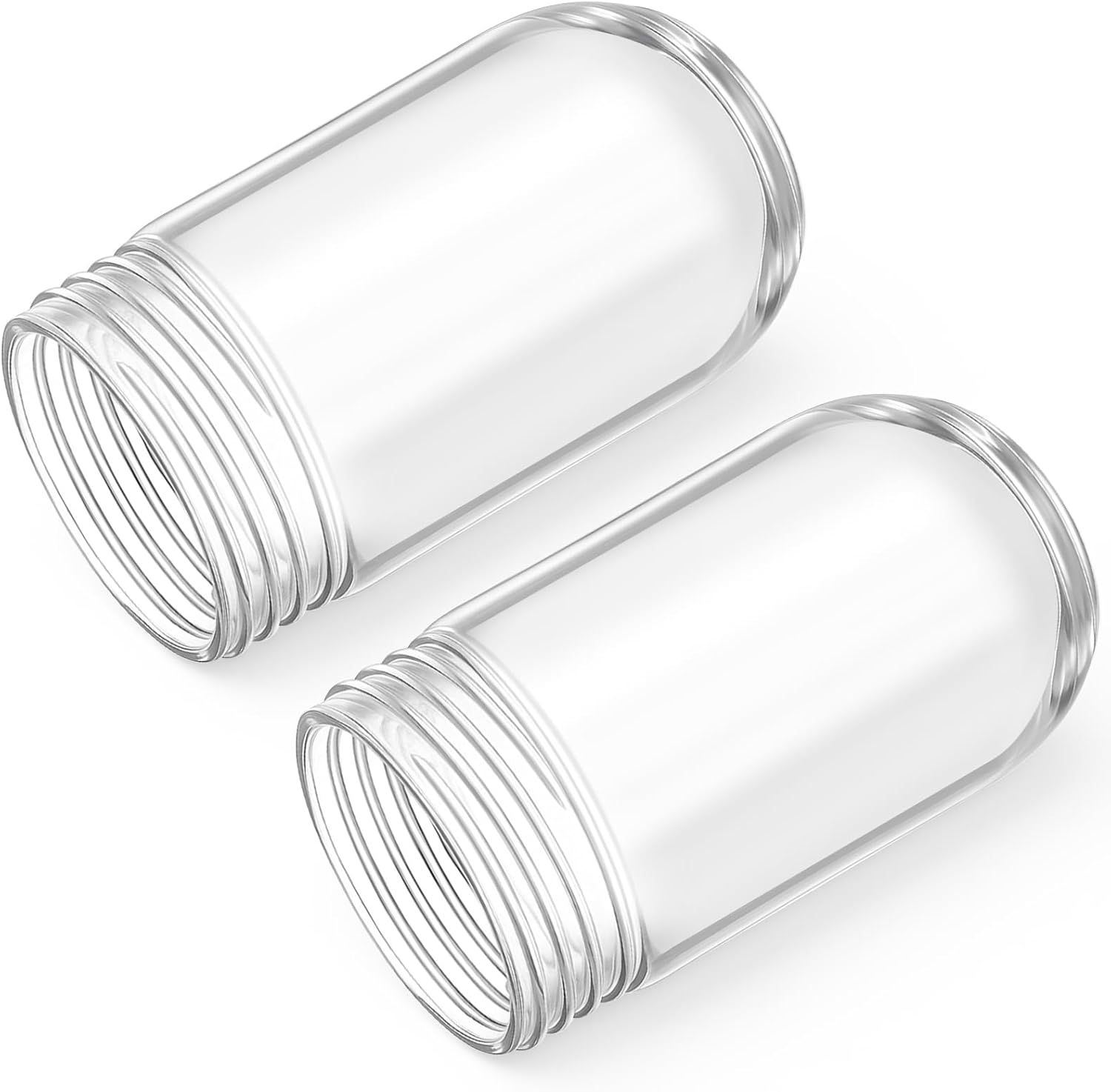 Tujoe 2 Pack L10-X007 Light Bulb Cover for Walk-in Refrigerators and Hood Bulbs 31900, Shatterproof Tempered Glass Light Globe Cover Replacement for Kitchen, Outdoor and Ceilings Lighting Fixture
