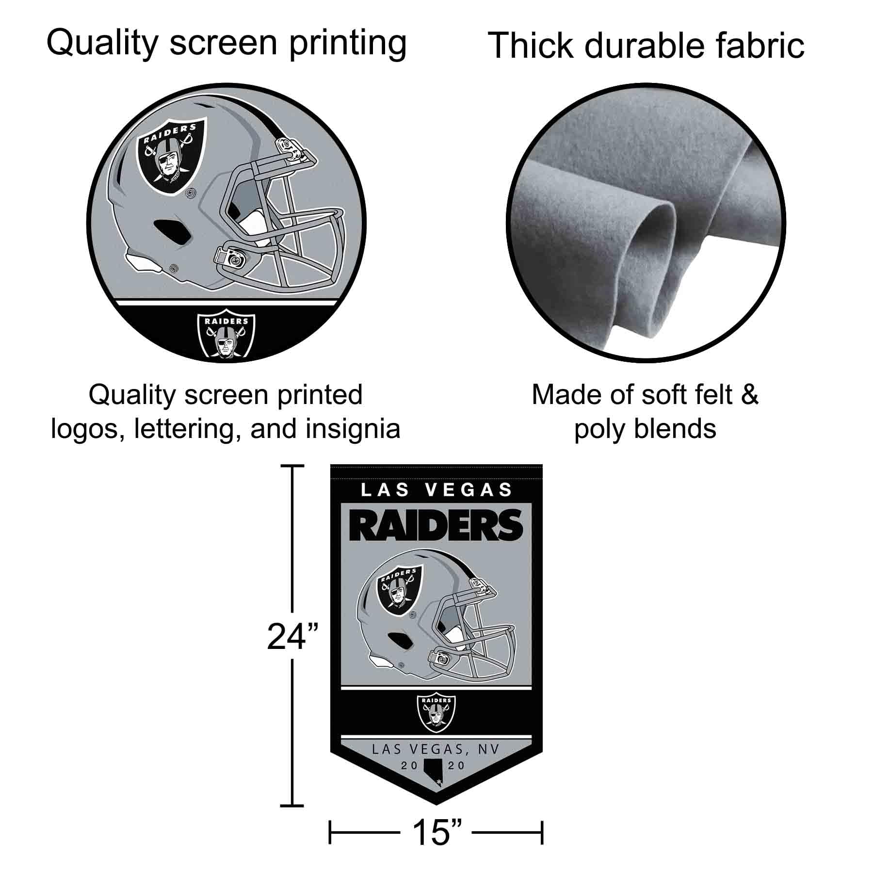 Amazon.com : Las Vegas Raiders Heritage History Banner Pennant