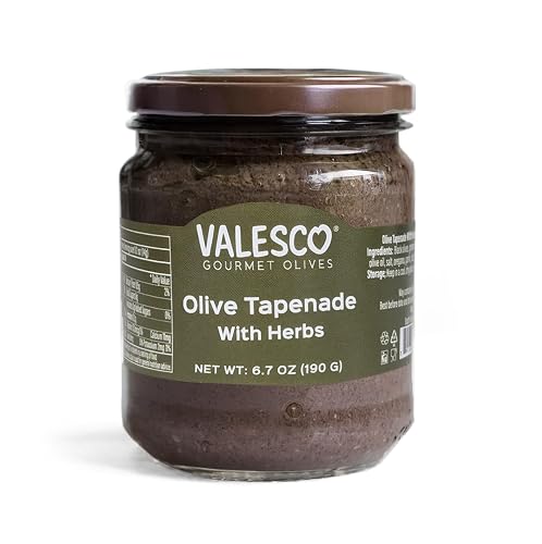 VALESCO Olive Tapenade with Fresh Herbs - Artisan Gourmet Dip