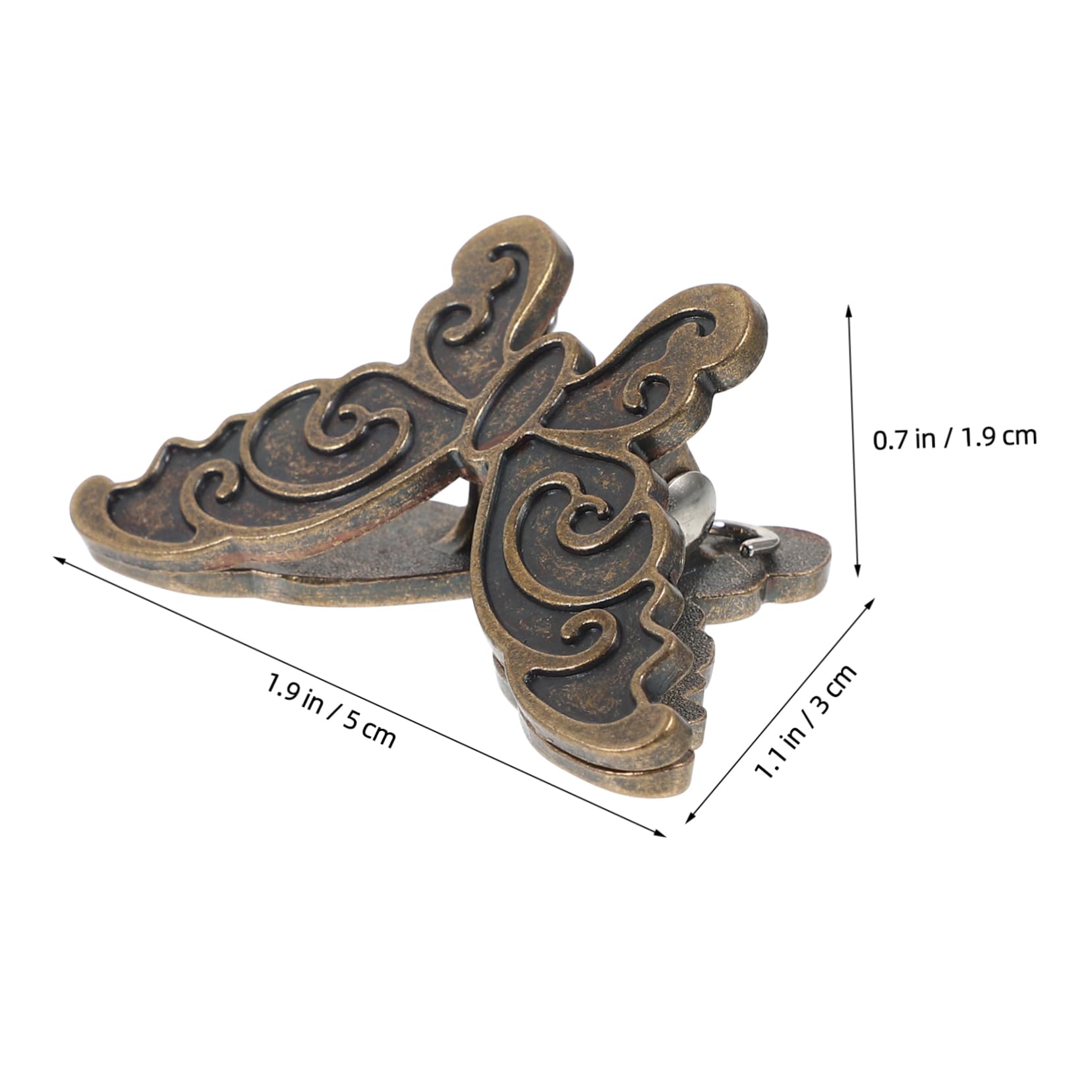 Lurrose 5 Set Eleganti Fermagli A Forma Di Farfalla Fermagli Per Documenti Fermagli Per Carta Fermagli in Metallo Per Diario Piccole Clip Per Ufficio E Scuola 4 Pezzi * 5