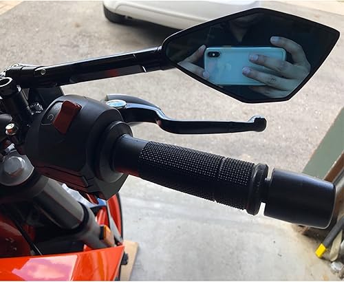 Miniatura 4 de Motorcycle Rear View Mirror CNC Aluminum Blue Anti-Glare Side Retrovisor Mirrors for Kawasaki for VERSYS 1000 2012-2021 Mirrors