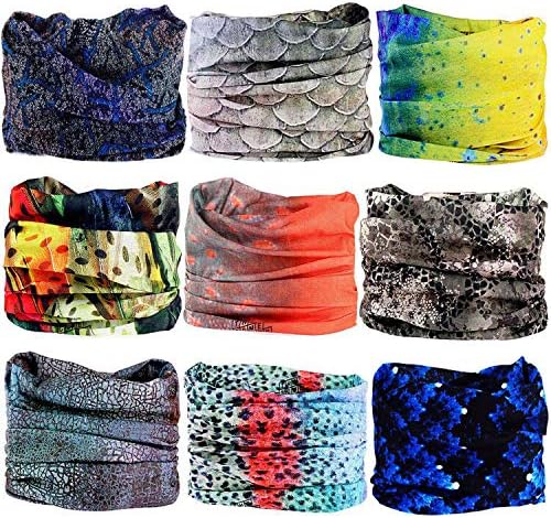 EKLOEN 12PCS/9PCS/6PCS Multifunctional Headband Magic Mask Scarf