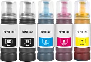 104 Multipack Inchiostro Compatibile con Epson 104 Flaconi di Inchiostro per ET-1810 ET-2810 ET-2820 ET-2726 ET-2811 ET-2812 ET-2814 ET-2815 ET-2821 ET-2825 ET-2826 ET-4800 (5Pack 2BK/C/M/Y)