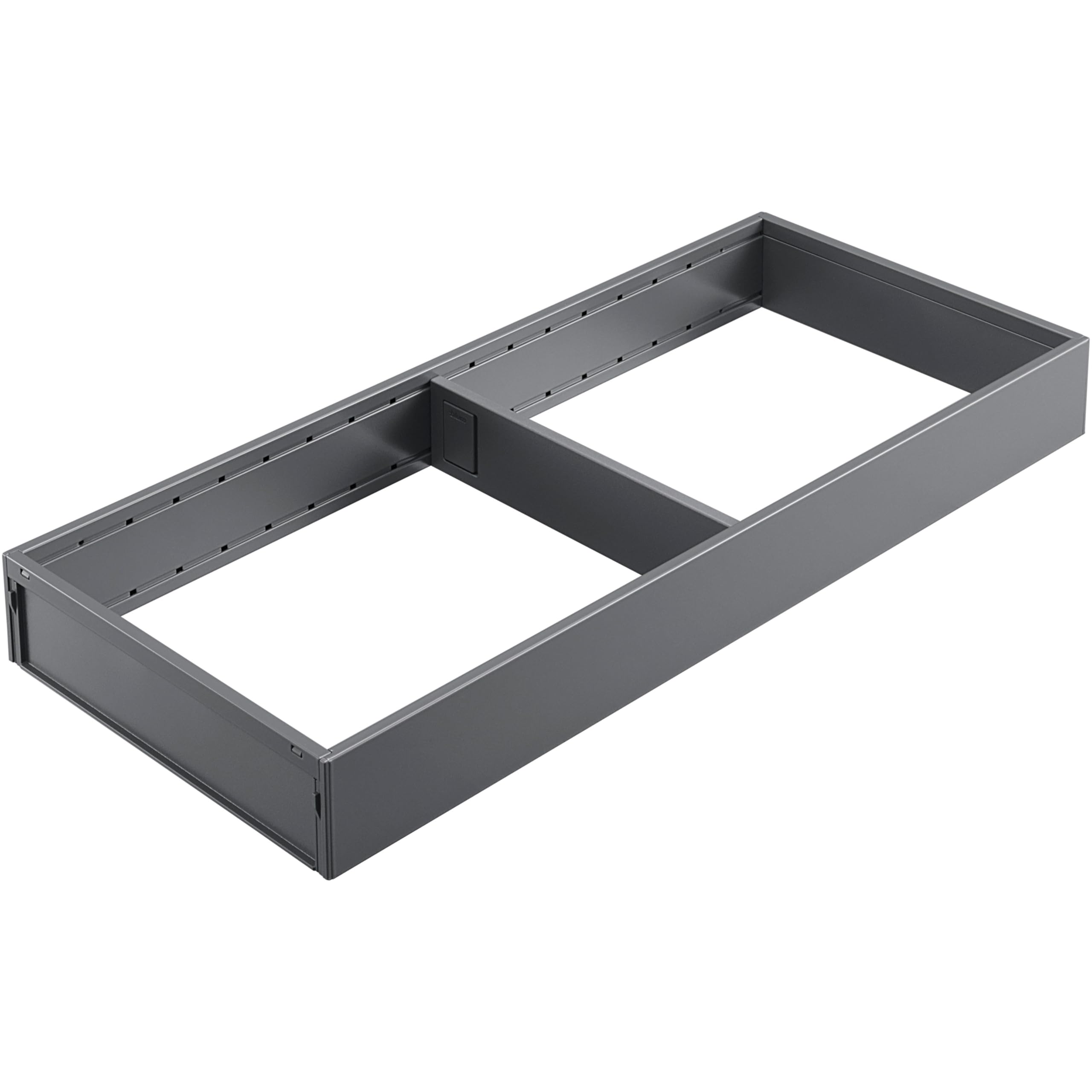 Blum Orion Grey Ambia-Line Drawer Organiser In Powder-Coated Steel | Ideally Suited For Use In Kitchen, Bathroom & Living Area | Modularly Expandable | 42×22×5.1 Cm | With Magnetic Plate |