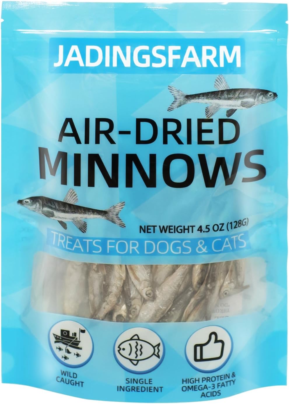 Snacks de Peces Lanza para Perros y Gatos, 4.5 oz