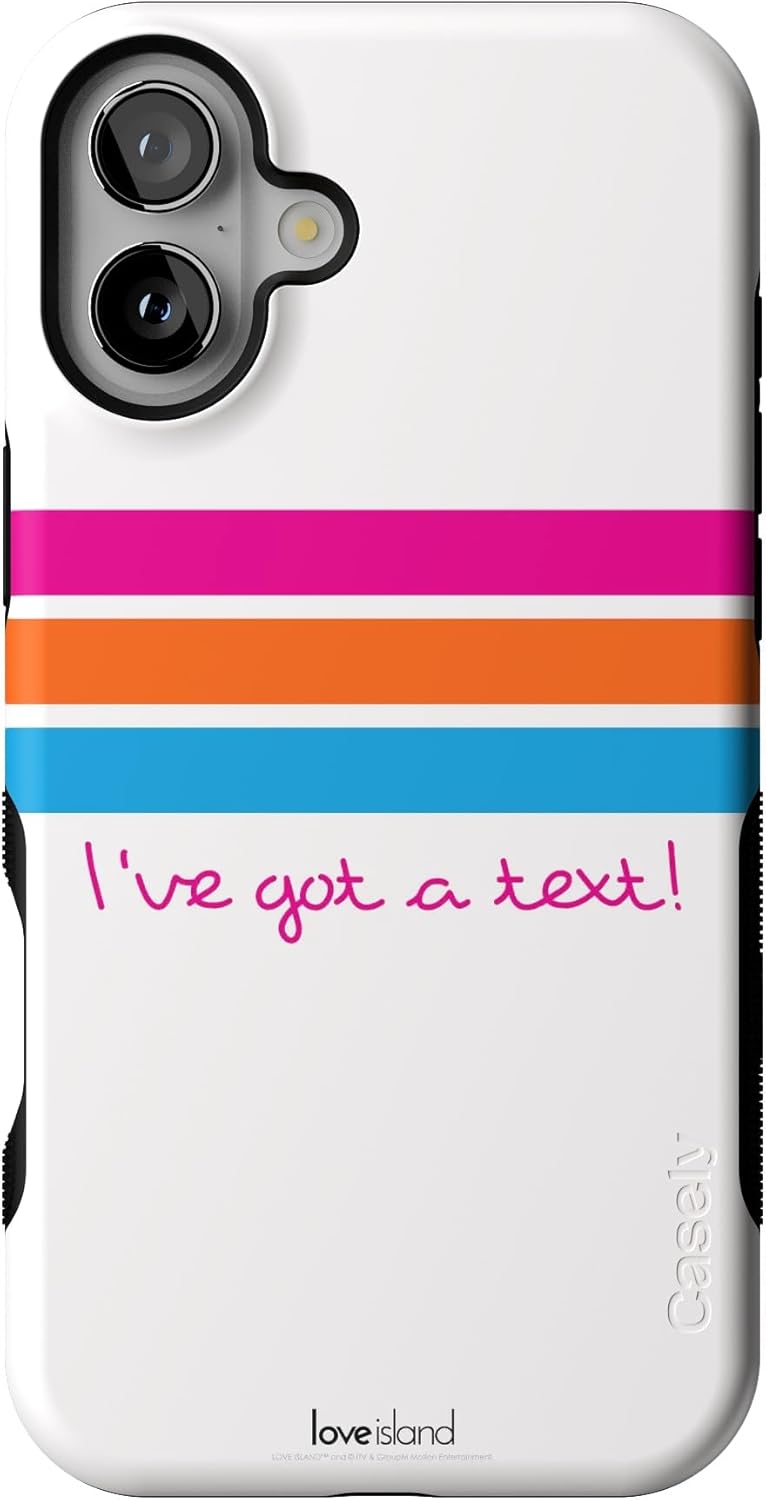 Casely iPhone 16 Plus Case | Love Island | I've Got a Text! | Compatible with MagSafe | Bold Protective Design